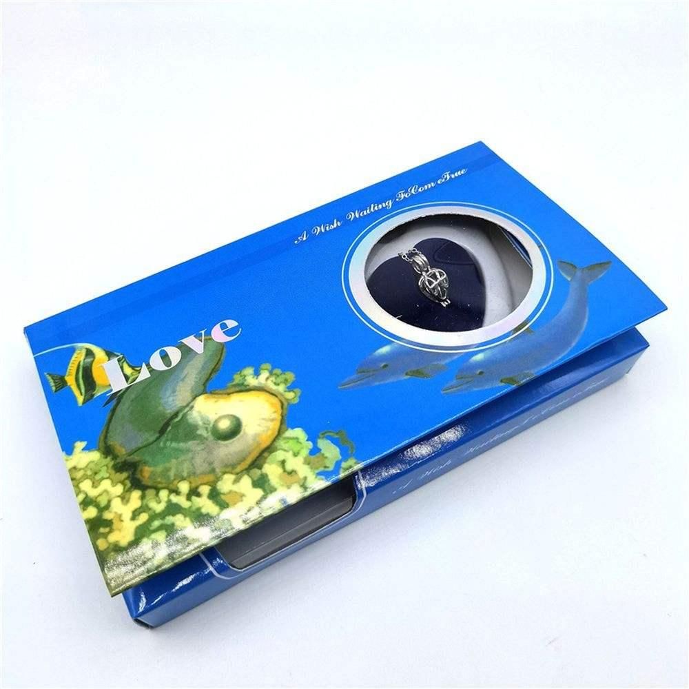 Valentine Special - Freshwater Shell Canned Oyster Ocean Love Real Pearl Necklace Set